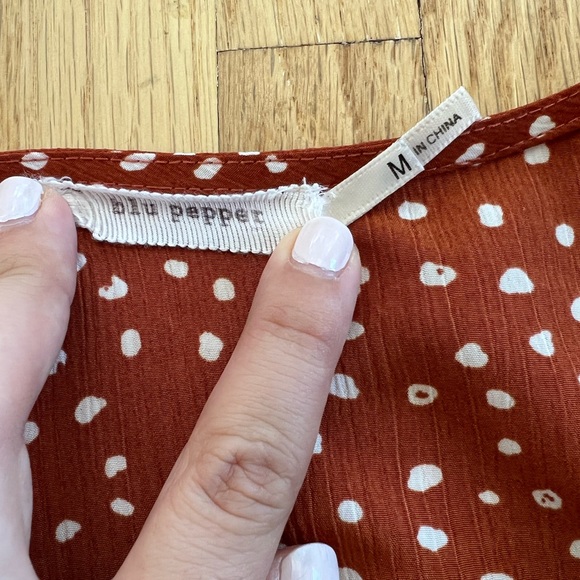 Blu Pepper Fall Polka Dot Midi Dress - Picture 5 of 6